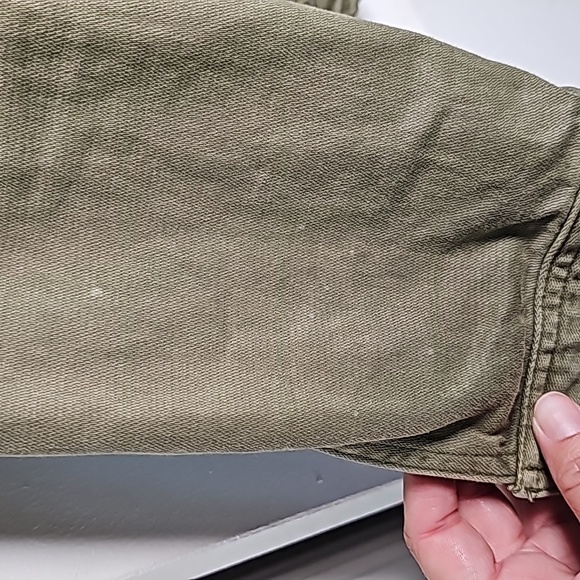 Lucky Brand XS olive green cinch waist bomber jacket - Picture 7 of 16